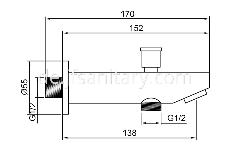 Size Of Shower Outlet Spout